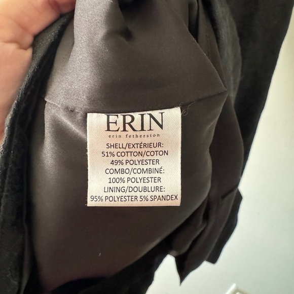 Erin Fetherston Agnes Bow Front Black Dress X Anthropologie - Picture 7 of 8